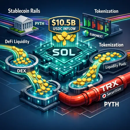 Solana as a Stablecoin Rail: What $10.5B USDC in a Month Means for Liquidity and Institutional Flows – cover image