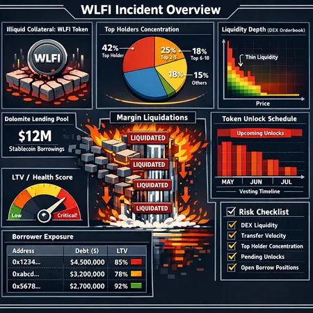 WLFI on Dolomite: How Illiquid Collateral and Token Unlocks Created a Margin-Liquidation Time Bomb – cover image